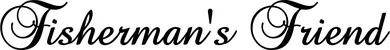 Produktbeispiel Schriftzug - Fisherman's Friend
