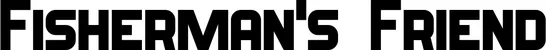 Produktbeispiel Schriftzug - Fisherman's Friend