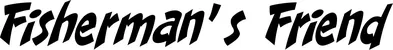 Produktbeispiel Schriftzug - Fisherman's Friend