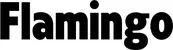 Produktbeispiel Schriftzug - Flamingo
