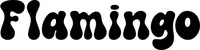 Produktbeispiel Schriftzug - Flamingo