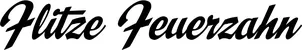 Produktbeispiel Schriftzug - Flitze Feuerzahn