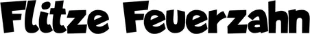 Produktbeispiel Schriftzug - Flitze Feuerzahn