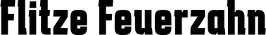 Produktbeispiel Schriftzug - Flitze Feuerzahn