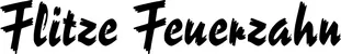 Produktbeispiel Schriftzug - Flitze Feuerzahn