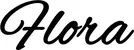 Produktbeispiel Schriftzug - Flora
