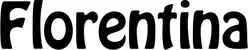 Produktbeispiel Schriftzug - Florentina