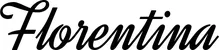 Produktbeispiel Schriftzug - Florentina