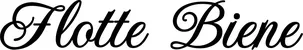 Produktbeispiel Schriftzug - Flotte Biene