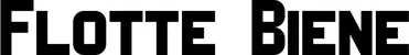 Produktbeispiel Schriftzug - Flotte Biene