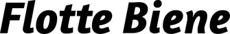 Produktbeispiel Schriftzug - Flotte Biene