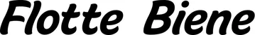 Produktbeispiel Schriftzug - Flotte Biene