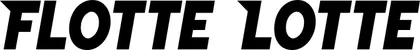 Produktbeispiel Schriftzug - Flotte Lotte