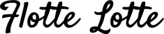 Produktbeispiel Schriftzug - Flotte Lotte