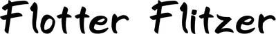Produktbeispiel Schriftzug - Flotter Flitzer