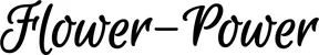 Produktbeispiel Schriftzug - Flower-Power