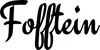 Produktbeispiel Schriftzug - Fofftein