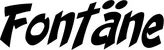 Produktbeispiel Schriftzug - Fontäne