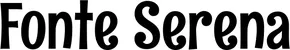 Produktbeispiel Schriftzug - Fonte Serena