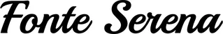 Produktbeispiel Schriftzug - Fonte Serena