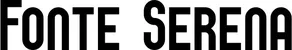 Produktbeispiel Schriftzug - Fonte Serena