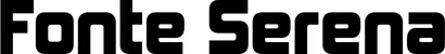 Produktbeispiel Schriftzug - Fonte Serena