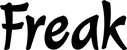 Produktbeispiel Schriftzug - Freak