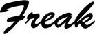 Produktbeispiel Schriftzug - Freak