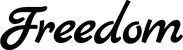 Produktbeispiel Schriftzug - Freedom