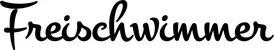 Produktbeispiel Schriftzug - Freischwimmer