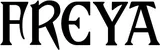 Produktbeispiel Schriftzug - Freya