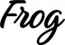 Produktbeispiel Schriftzug - Frog