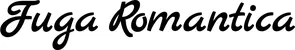 Produktbeispiel Schriftzug - Fuga Romantica