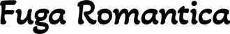 Produktbeispiel Schriftzug - Fuga Romantica