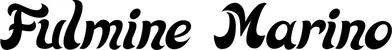 Produktbeispiel Schriftzug - Fulmine Marino