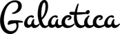 Produktbeispiel Schriftzug - Galactica