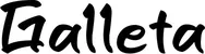 Produktbeispiel Schriftzug - Galleta