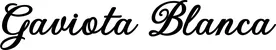 Produktbeispiel Schriftzug - Gaviota Blanca
