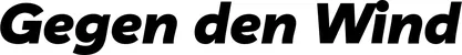 Produktbeispiel Schriftzug - Gegen den Wind