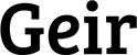 Produktbeispiel Schriftzug - Geir