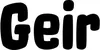 Produktbeispiel Schriftzug - Geir