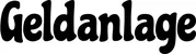 Produktbeispiel Schriftzug - Geldanlage
