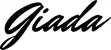 Produktbeispiel Schriftzug - Giada