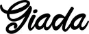 Produktbeispiel Schriftzug - Giada
