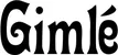 Produktbeispiel Schriftzug - Gimlé