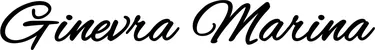 Produktbeispiel Schriftzug - Ginevra Marina
