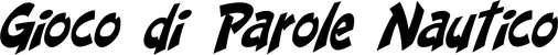 Produktbeispiel Schriftzug - Gioco di Parole Nautico