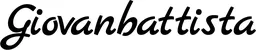 Produktbeispiel Schriftzug - Giovanbattista