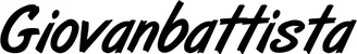 Produktbeispiel Schriftzug - Giovanbattista