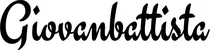 Produktbeispiel Schriftzug - Giovanbattista